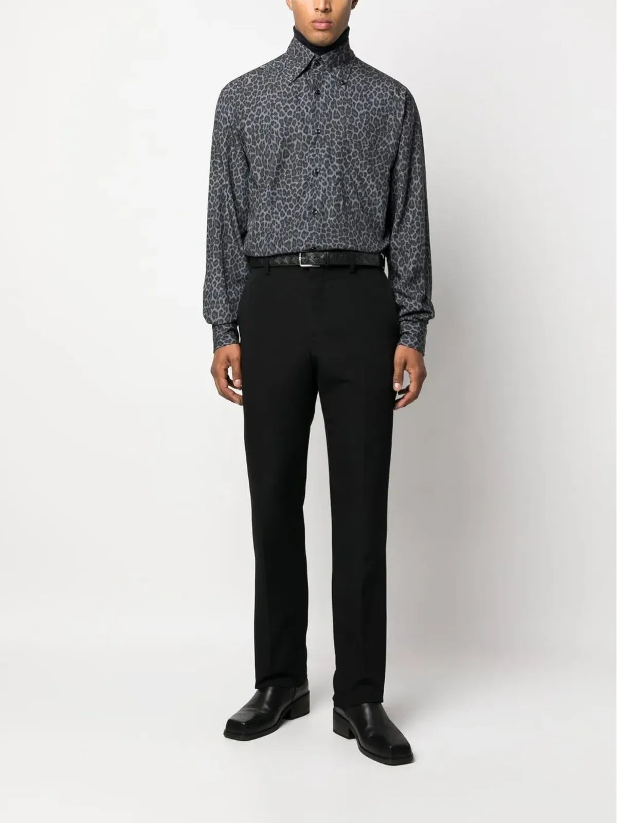 TOM FORD レオパード柄長袖シャツ - 画像2