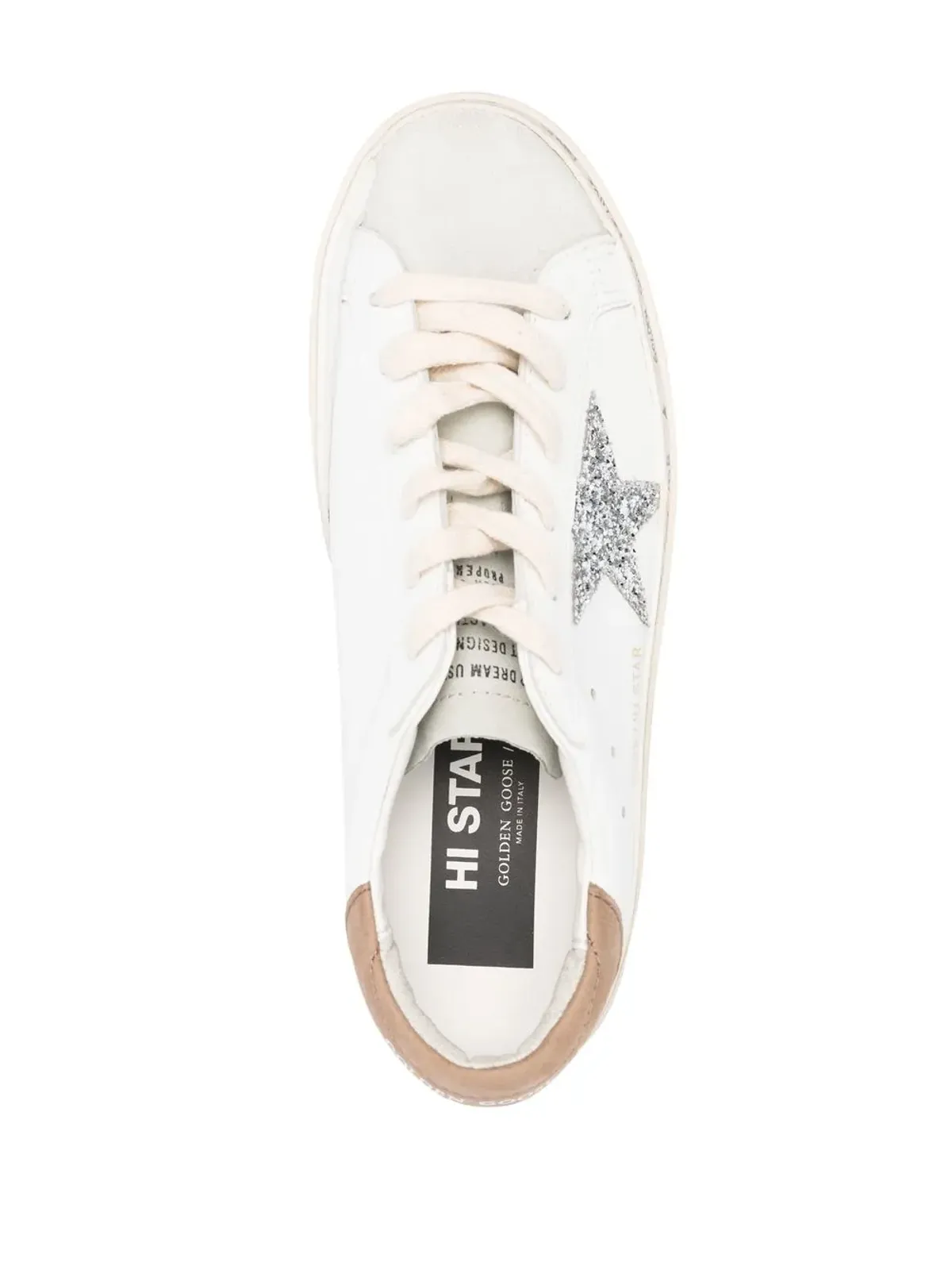 Golden Goose Hi Star レースアップスニーカー ホワイト - 画像3