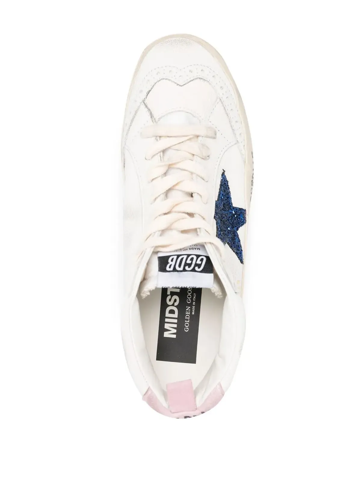 Golden Goose ミッドスター レースアップスニーカー - 画像4