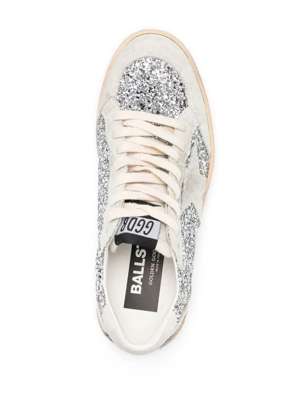 Golden Goose Ball-Star グリッター ロー・トップ スニーカー - 画像4
