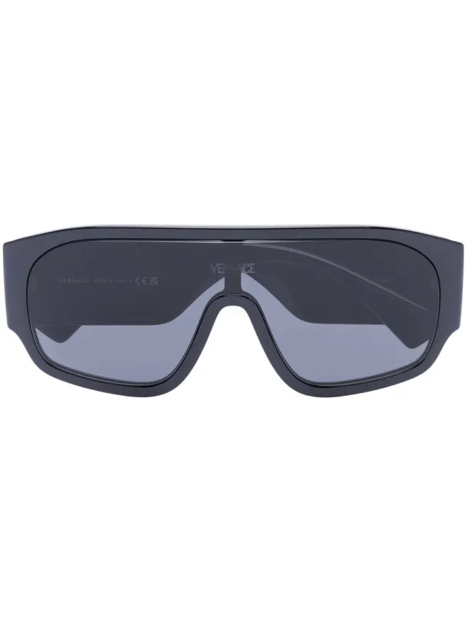 Versace Eyewear Versace Eyewear 90sロゴインジェクテッドマスクサングラスの商品画像