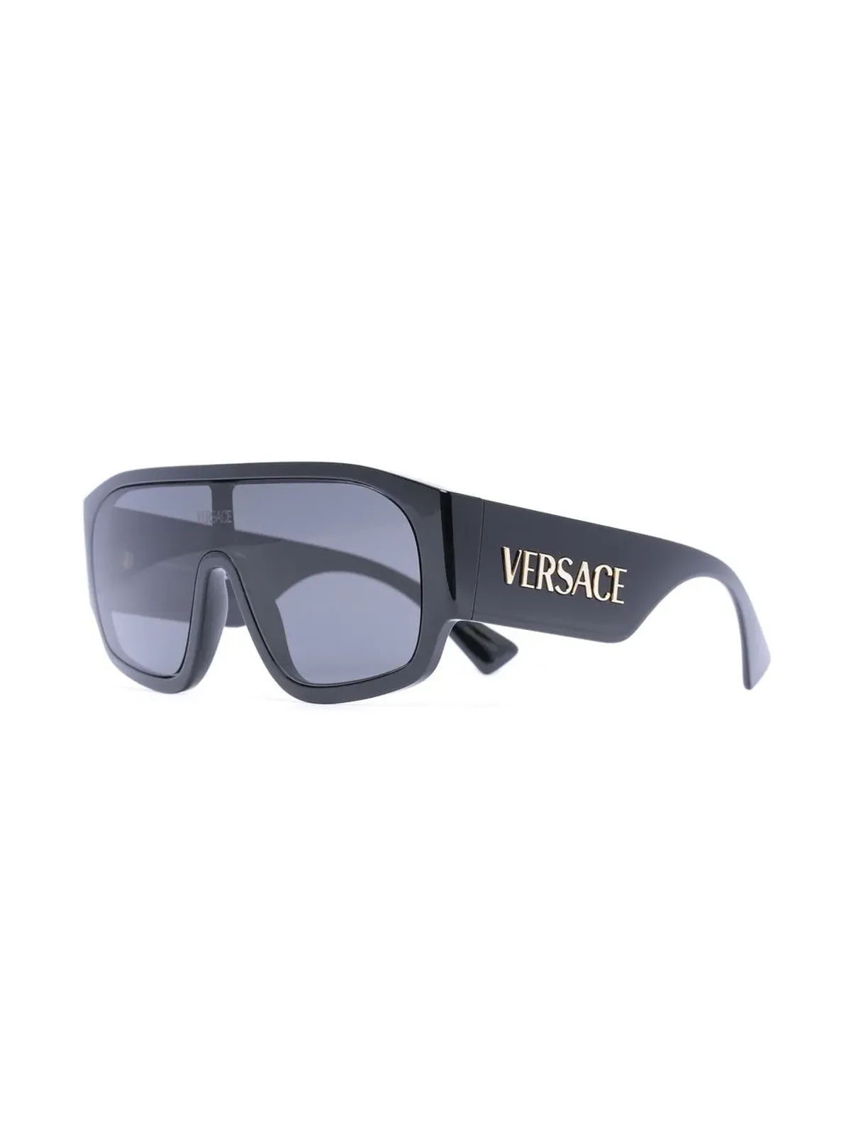 Versace Eyewear 90sロゴインジェクテッドマスクサングラス - 画像2