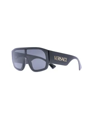 Versace Eyewear 90sロゴインジェクテッドマスクサングラス - サムネイル2