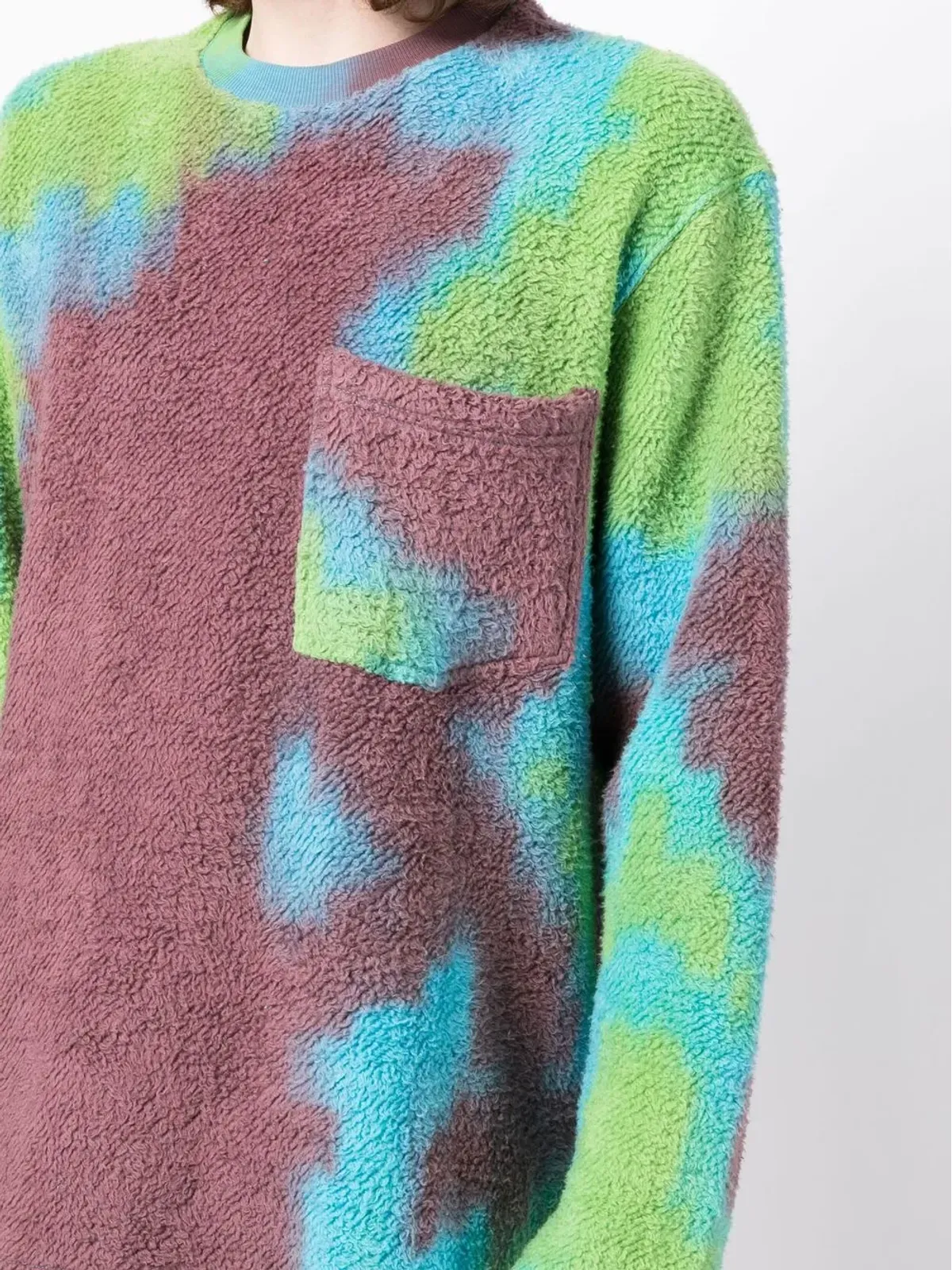 Song For The Mute abstract-pattern print jumper - Purple - 画像5