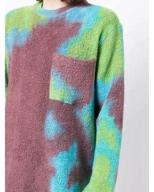 Song For The Mute abstract-pattern print jumper - Purple - サムネイル5