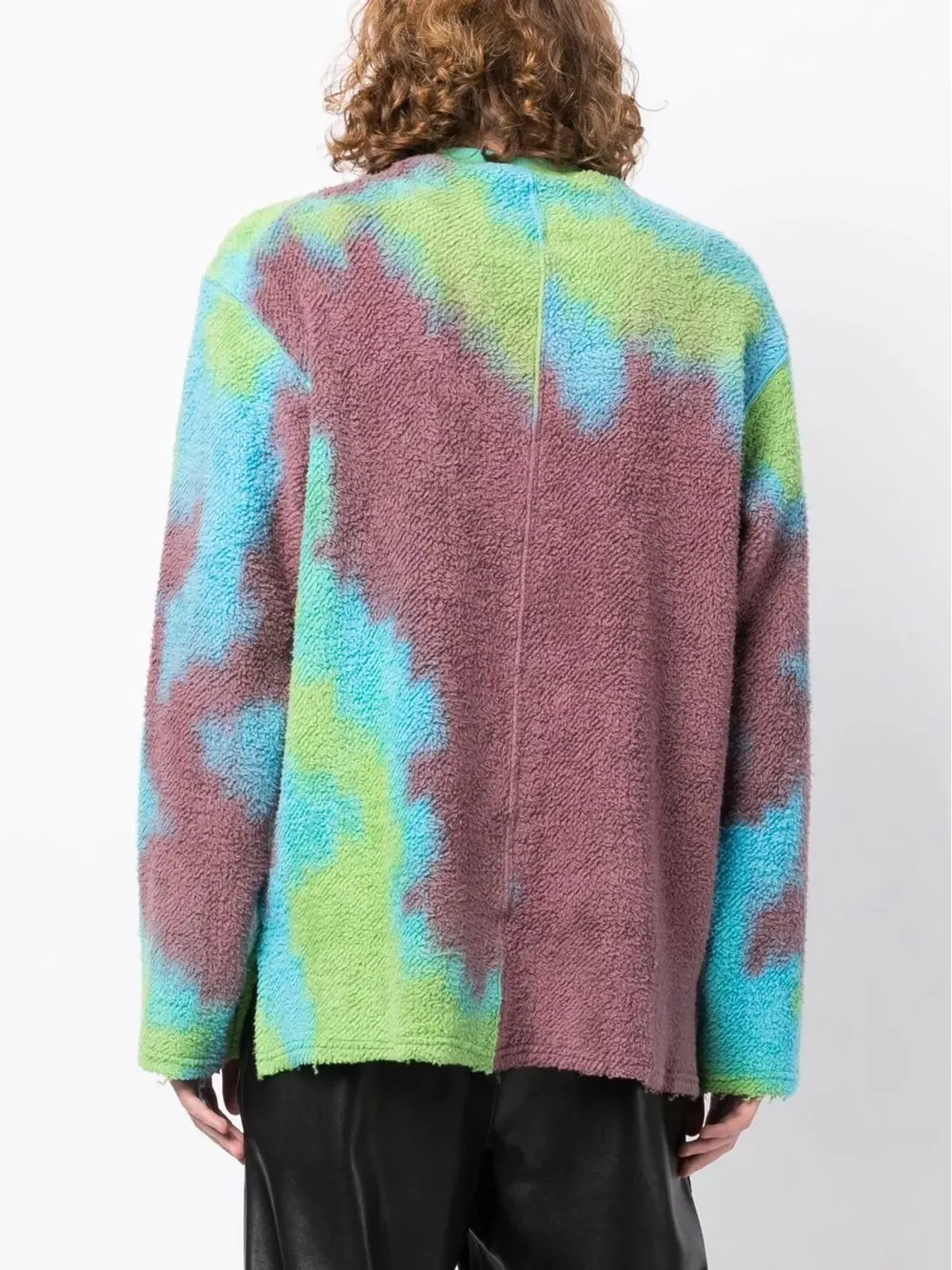 Song For The Mute abstract-pattern print jumper - Purple - 画像4