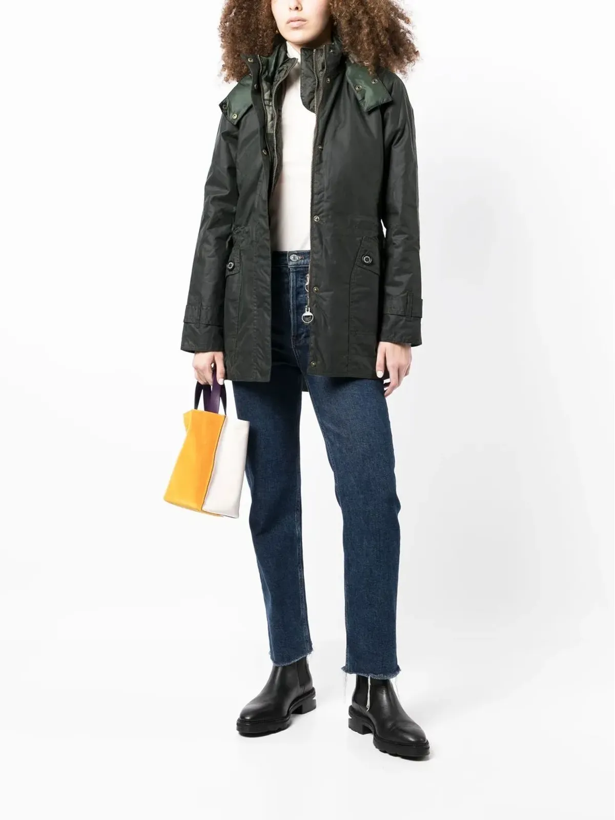 Barbour コットン素材のフード付きジャケット - 画像2