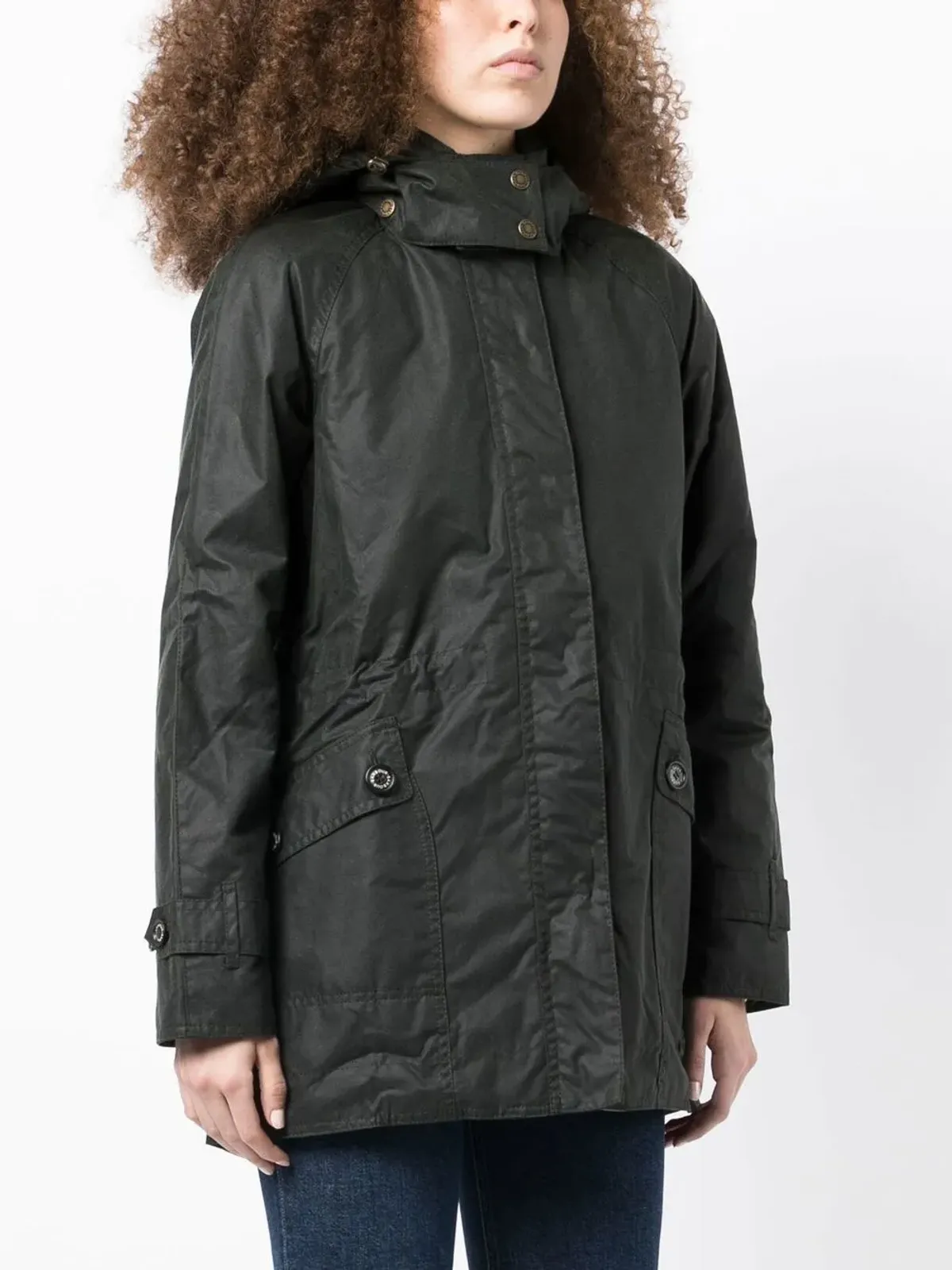 Barbour コットン素材のフード付きジャケット - 画像3