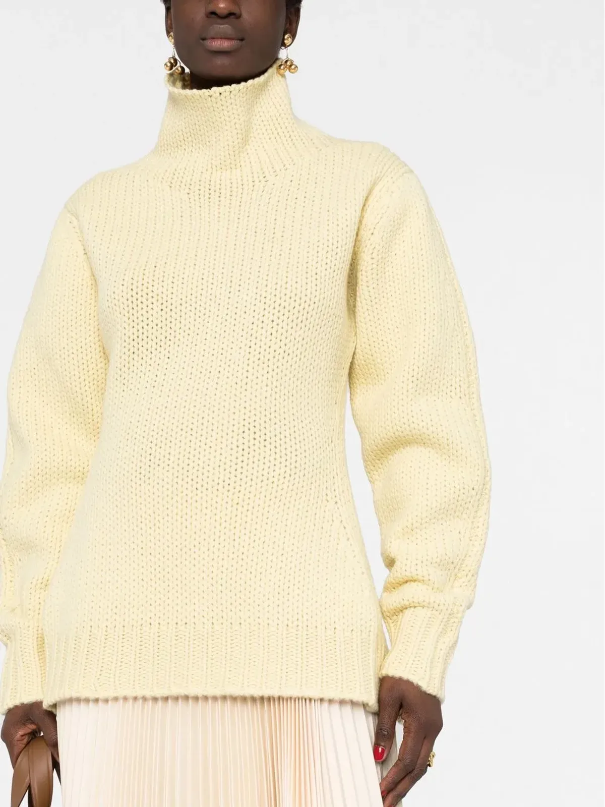 Jil Sander オープンバックハイネックジャンパー - 画像5