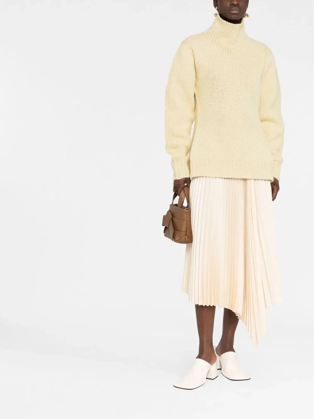 Jil Sander オープンバックハイネックジャンパー - 画像2
