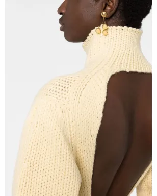 Jil Sander オープンバックハイネックジャンパー - サムネイル3