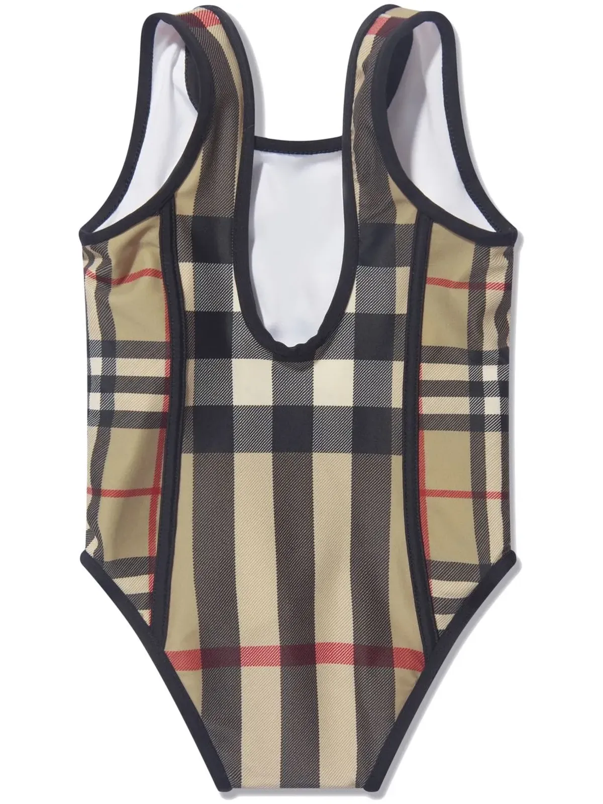 Burberry Kids コントラストチェック水着 - 画像2
