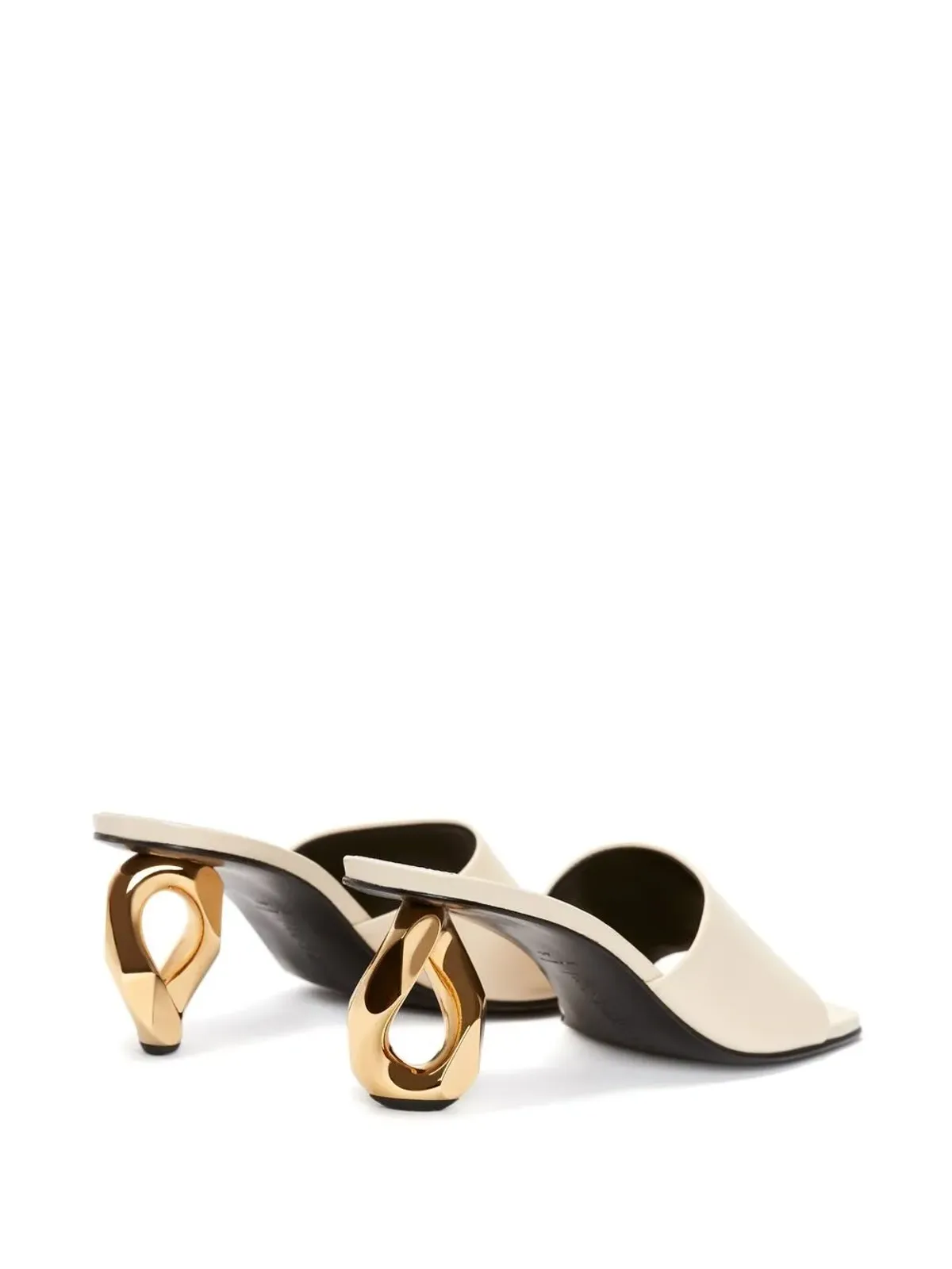 JW Anderson チェーンヒールレザーサンダル - 画像3
