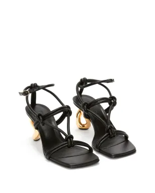 JW Anderson チェーンヒールストラップサンダル - ブラック - サムネイル2