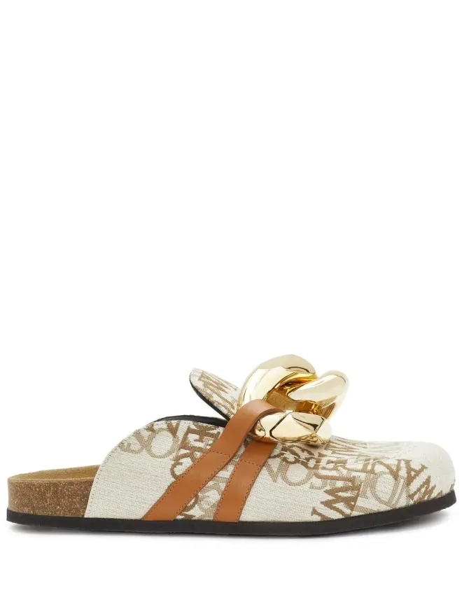 JW Anderson JW Anderson チェーンロゴ・グリッド ミュールの商品画像