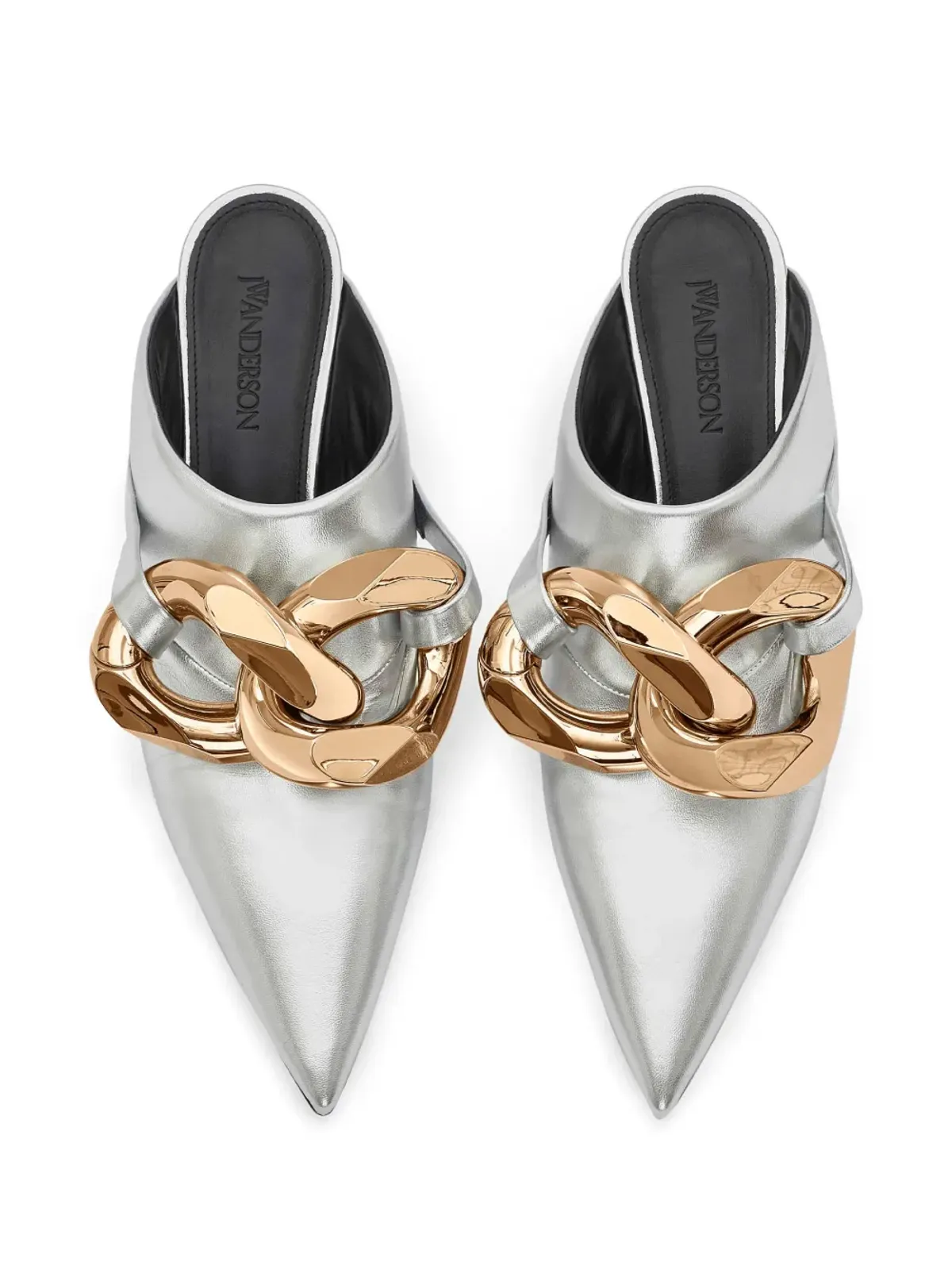 JW Anderson チェーンレザー ミュール - 画像3