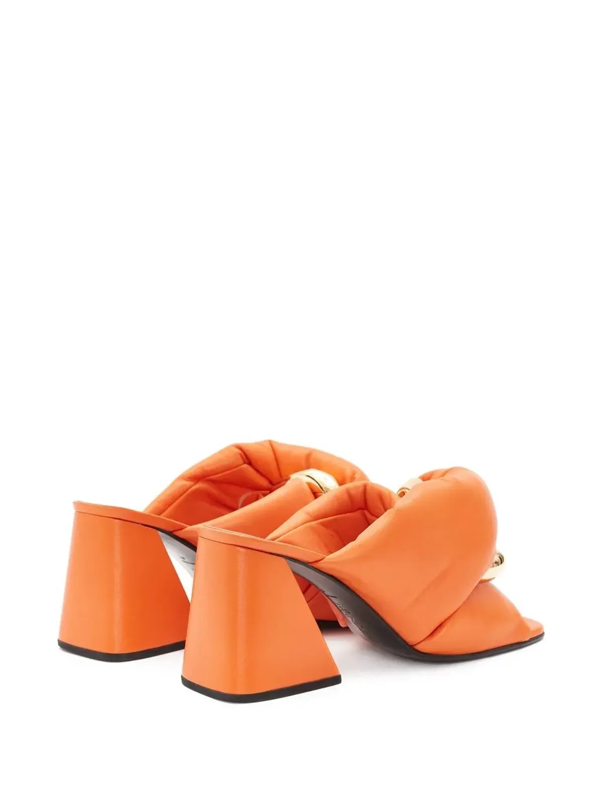 JW Anderson チェーンツイスト レザーサンダル - 画像3