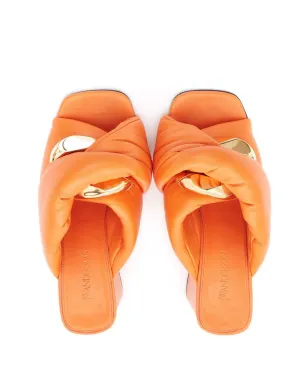 JW Anderson チェーンツイスト レザーサンダル - サムネイル4