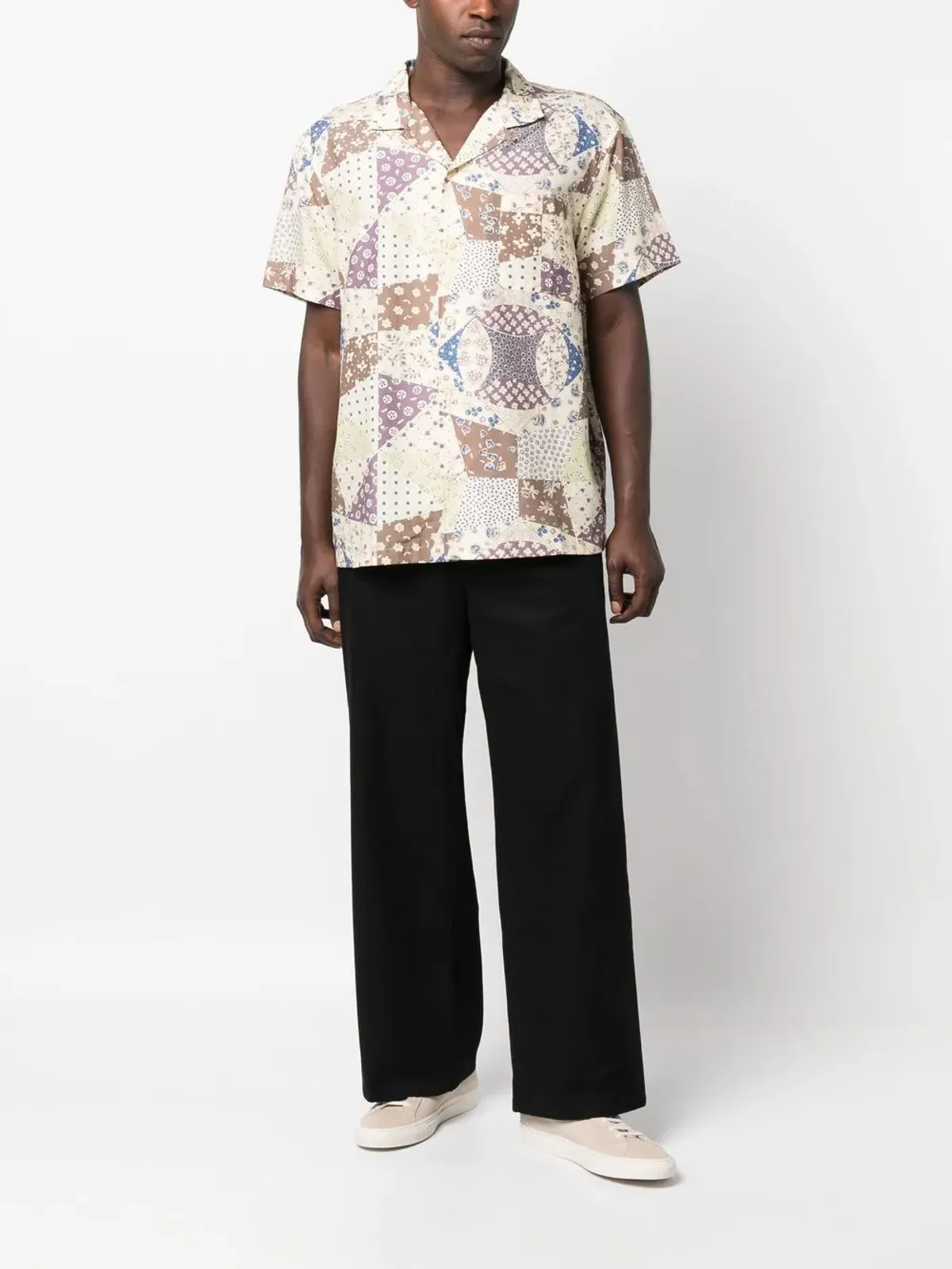 INCOTEX RED X FACETASM ワイドレッグ コットン チノパンツ - 画像2