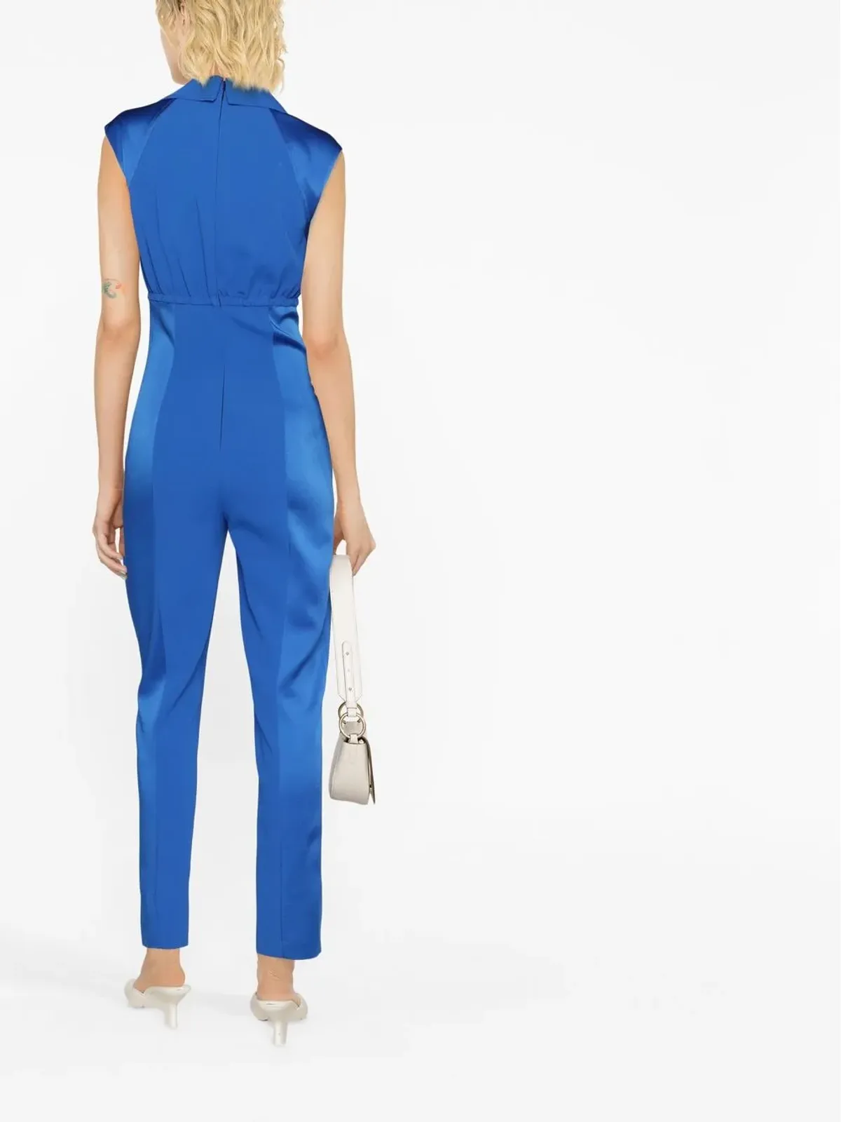 Boutique Moschino ノースリーブ ドローストリング ジャンプスーツ - 画像4