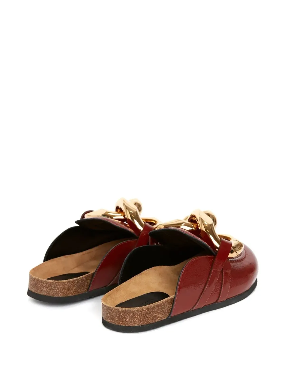 JW Anderson チェーンディテール レザー ローファー ミュール - 画像3