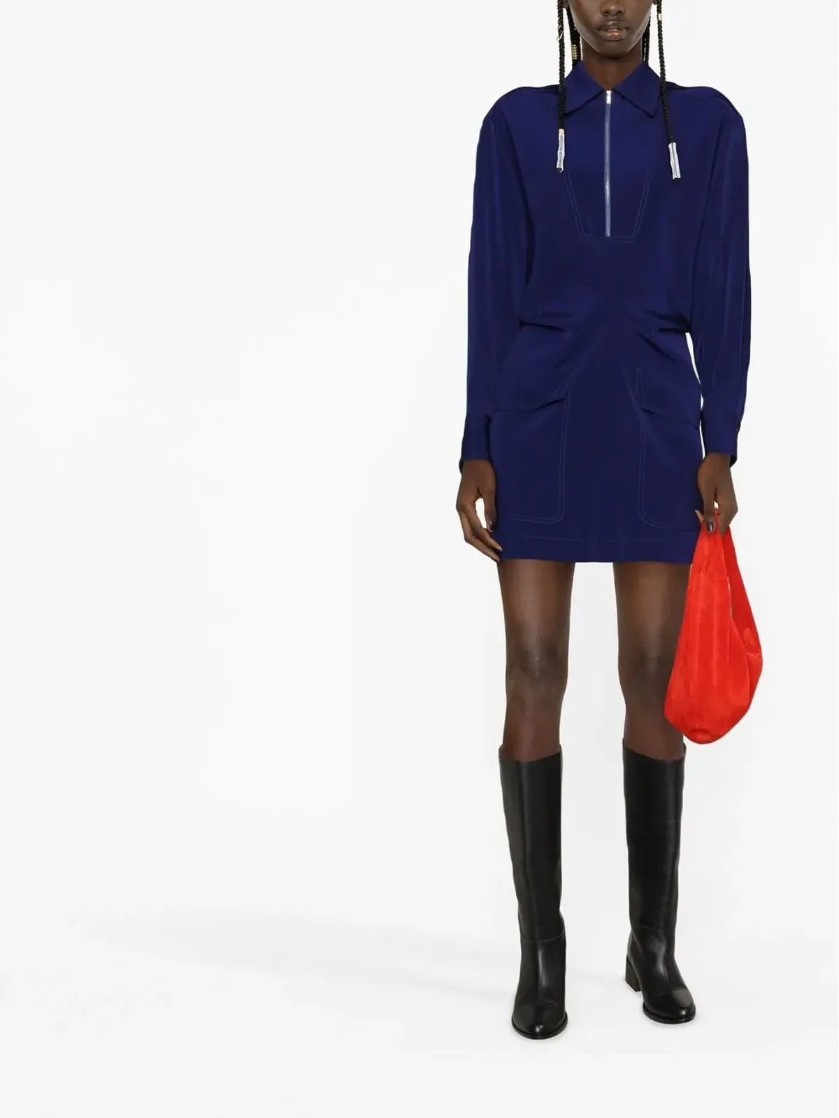 Victoria Beckham フラップポケット付きミニドレス - 画像2