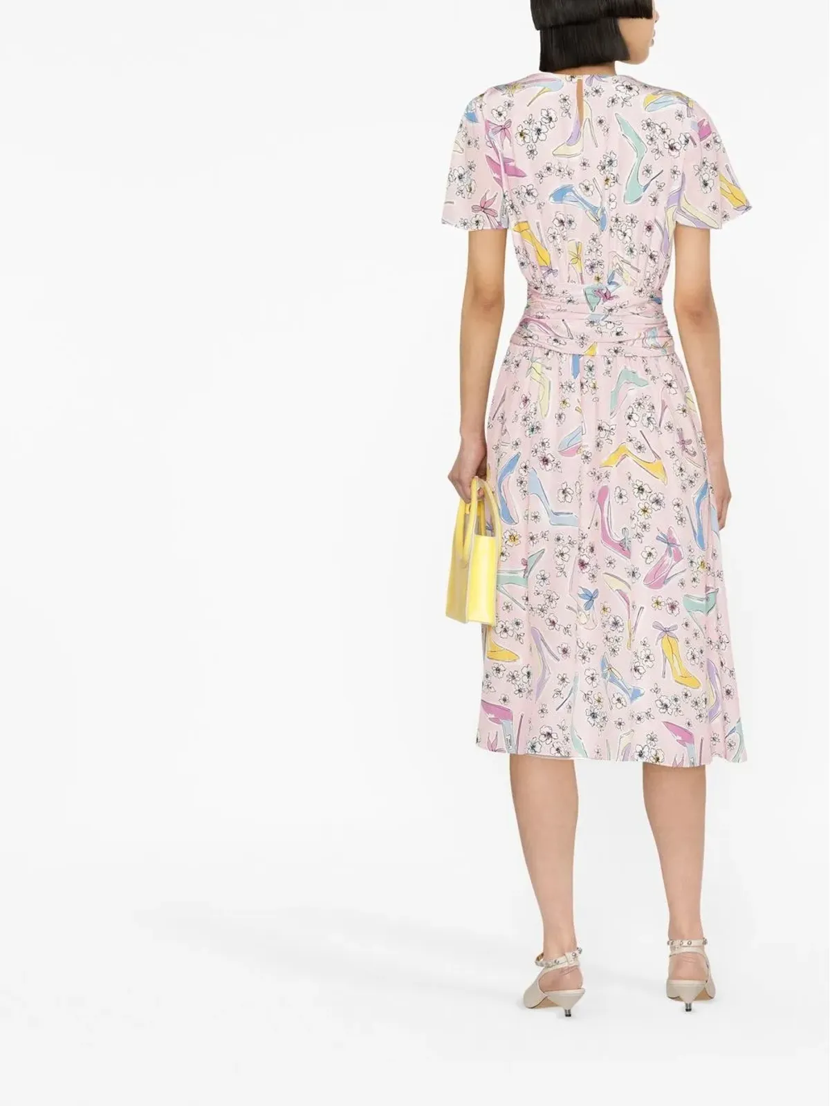 Boutique Moschino グラフィックプリント ドレス ピンク - 画像4