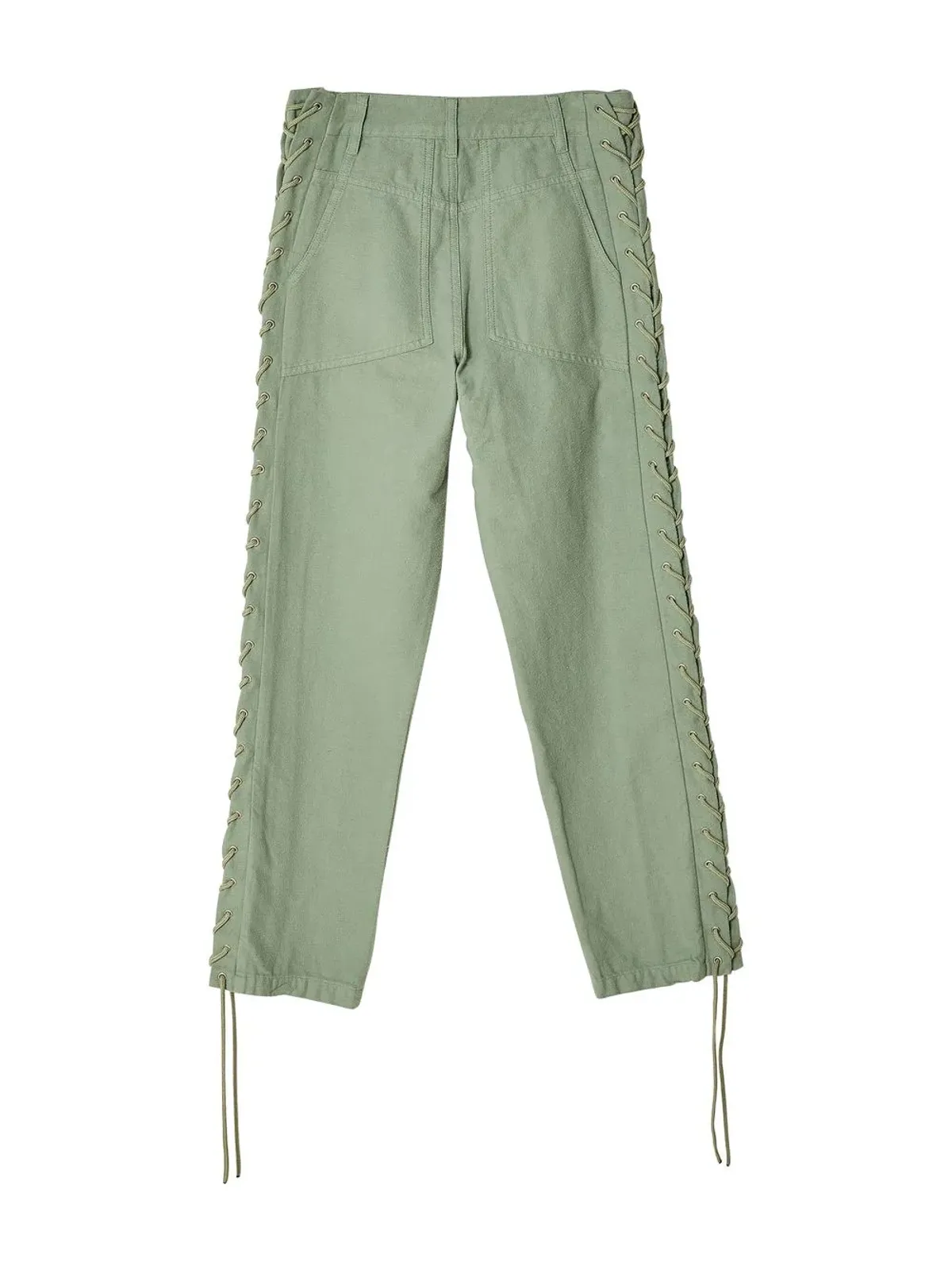 Eckhaus Latta レースアップストレートパンツ - 画像2