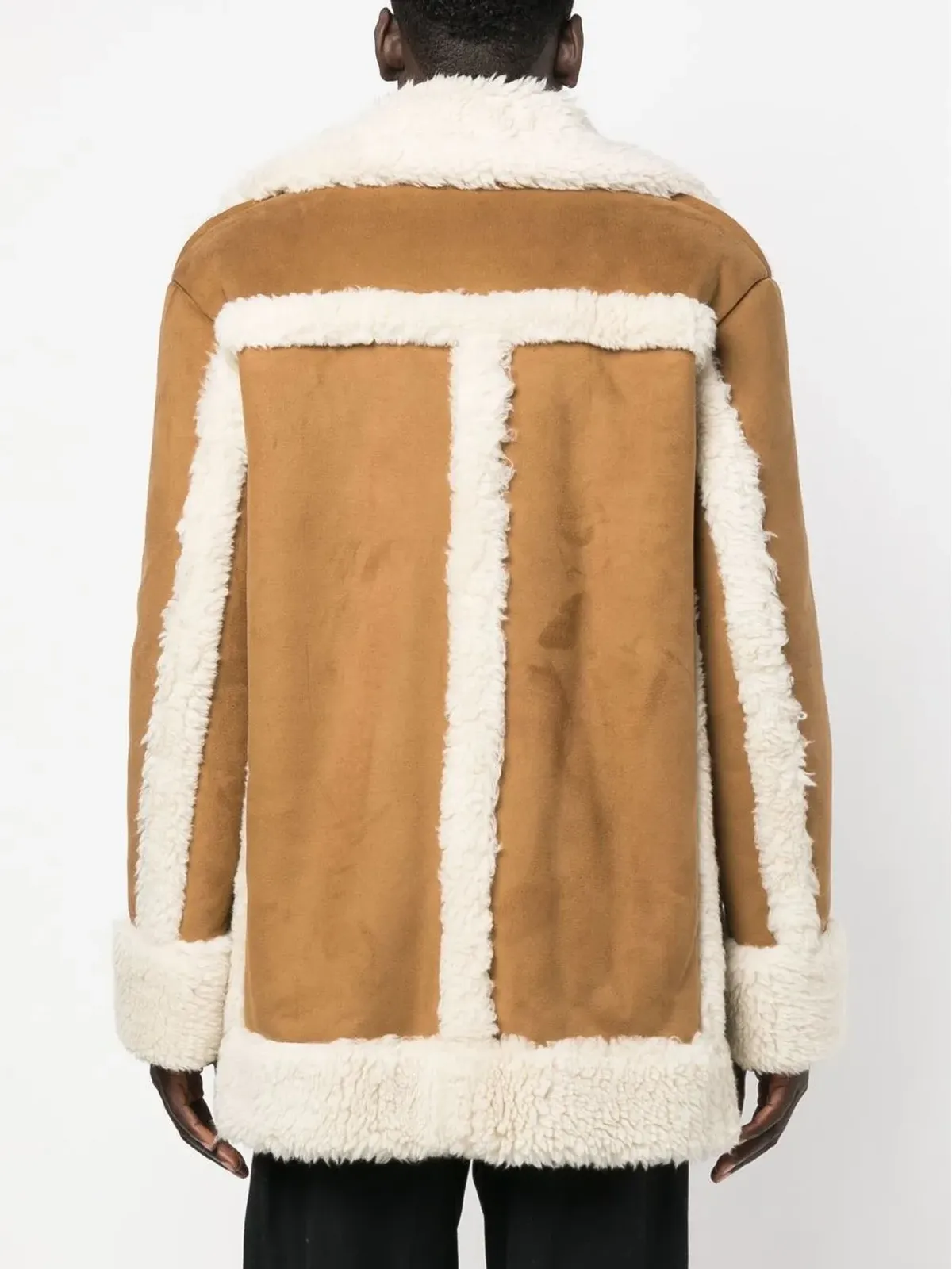 sacai フェイクシアリング シングルブレストコート - 画像4