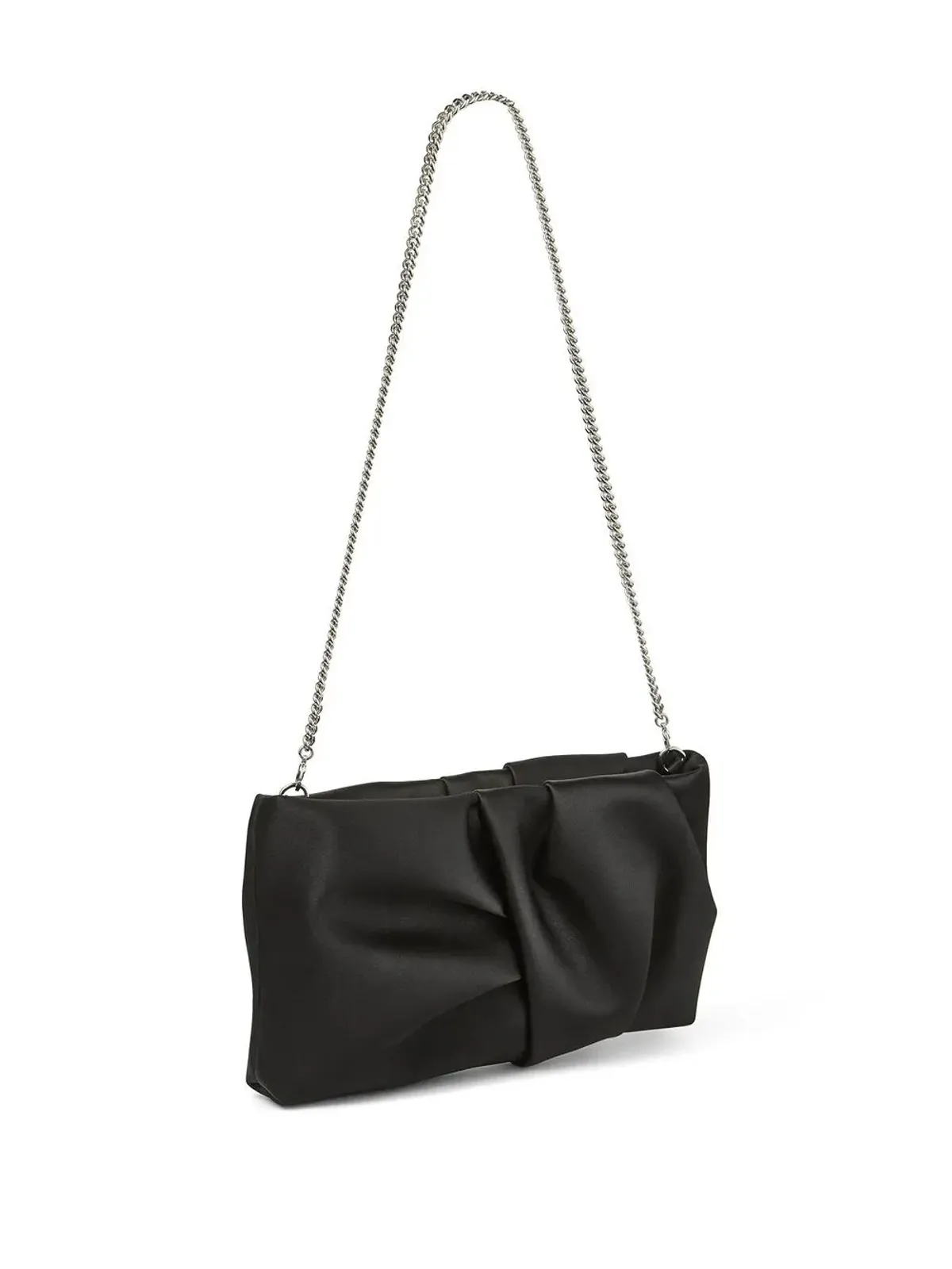 Jimmy Choo ボニー ルシュド クラッチ ブラック - 画像5