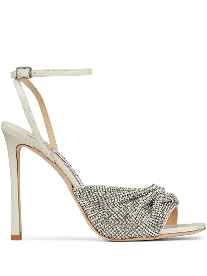 Jimmy Choo Jimmy Choo Naria クリスタルメッシュサンダルの商品画像