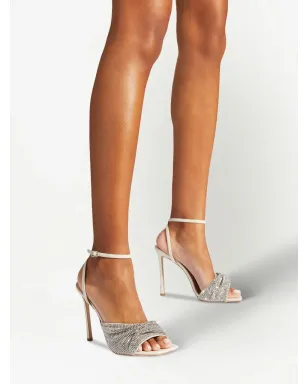 Jimmy Choo Naria クリスタルメッシュサンダル - サムネイル5