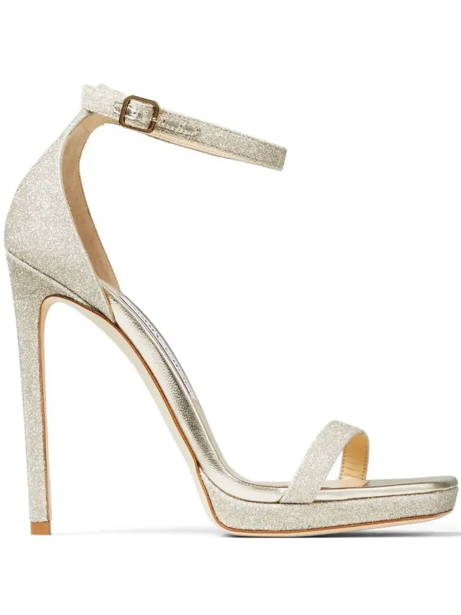 Jimmy Choo Jimmy Choo アルヴァ グリッターサンダルの商品画像
