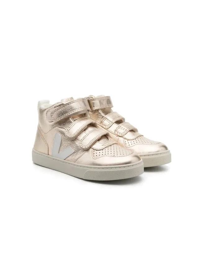 VEJA Kids VEJA Kids メタリック ハイカットスニーカー - イエローの商品画像