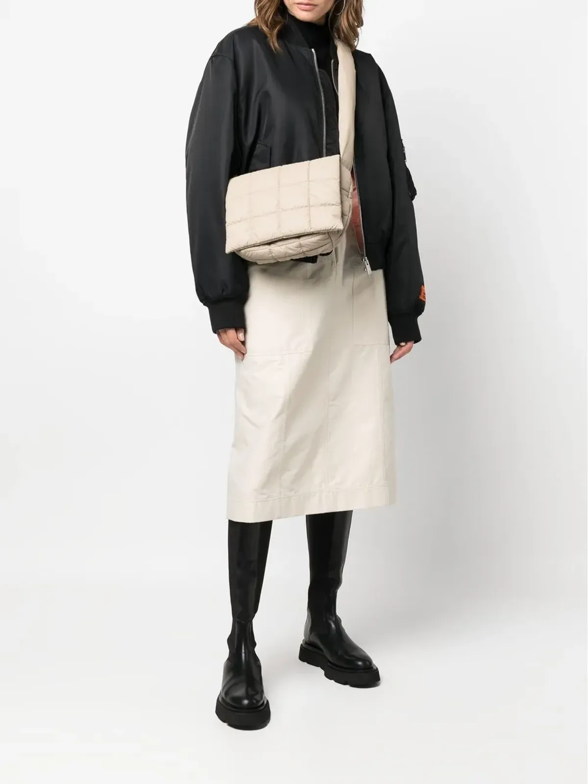 VeeCollective キルティングショルダーバッグ - Neutrals - 画像2
