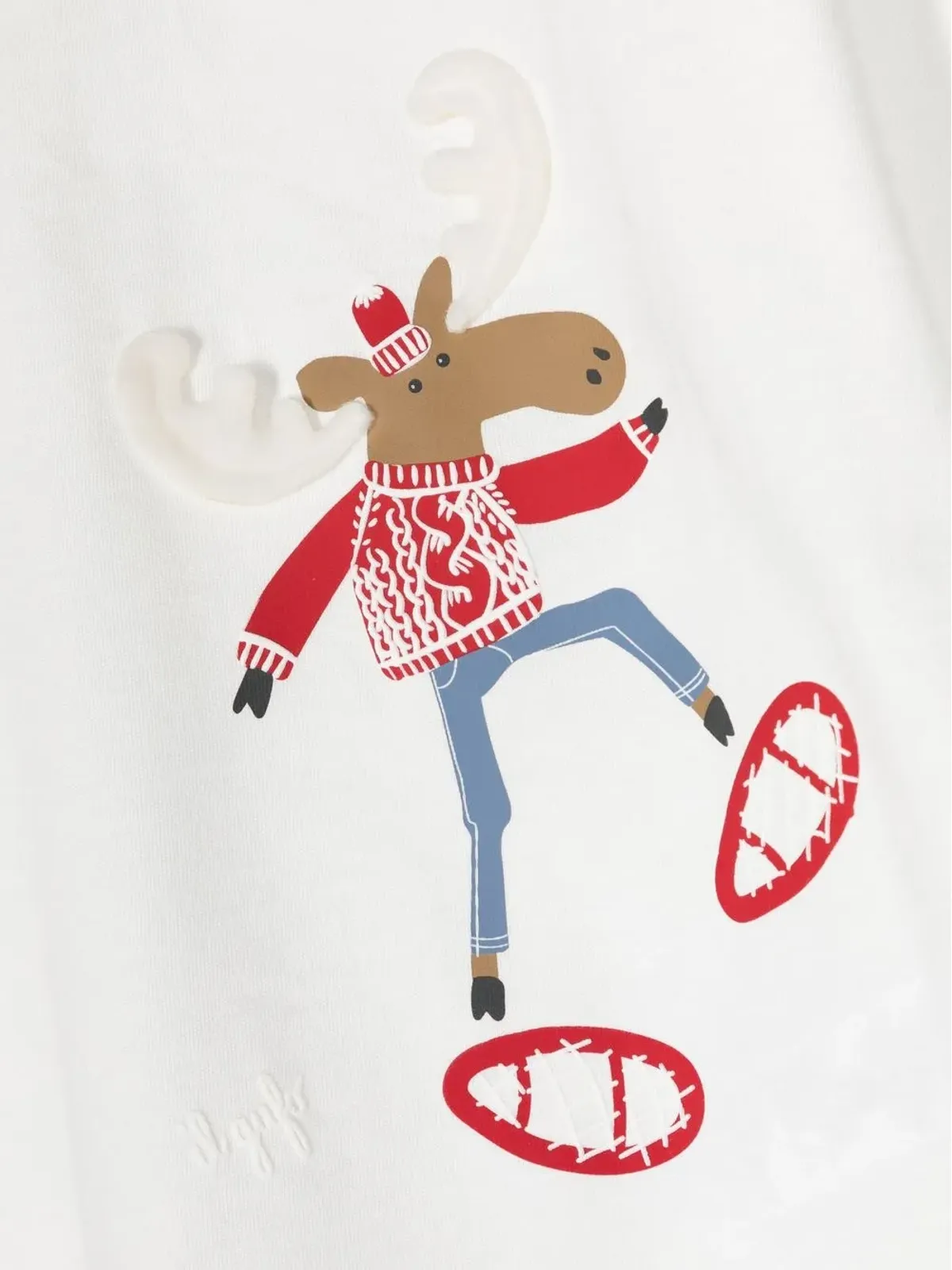 Il Gufo 刺繍入り長袖Tシャツ - ホワイト - 画像3