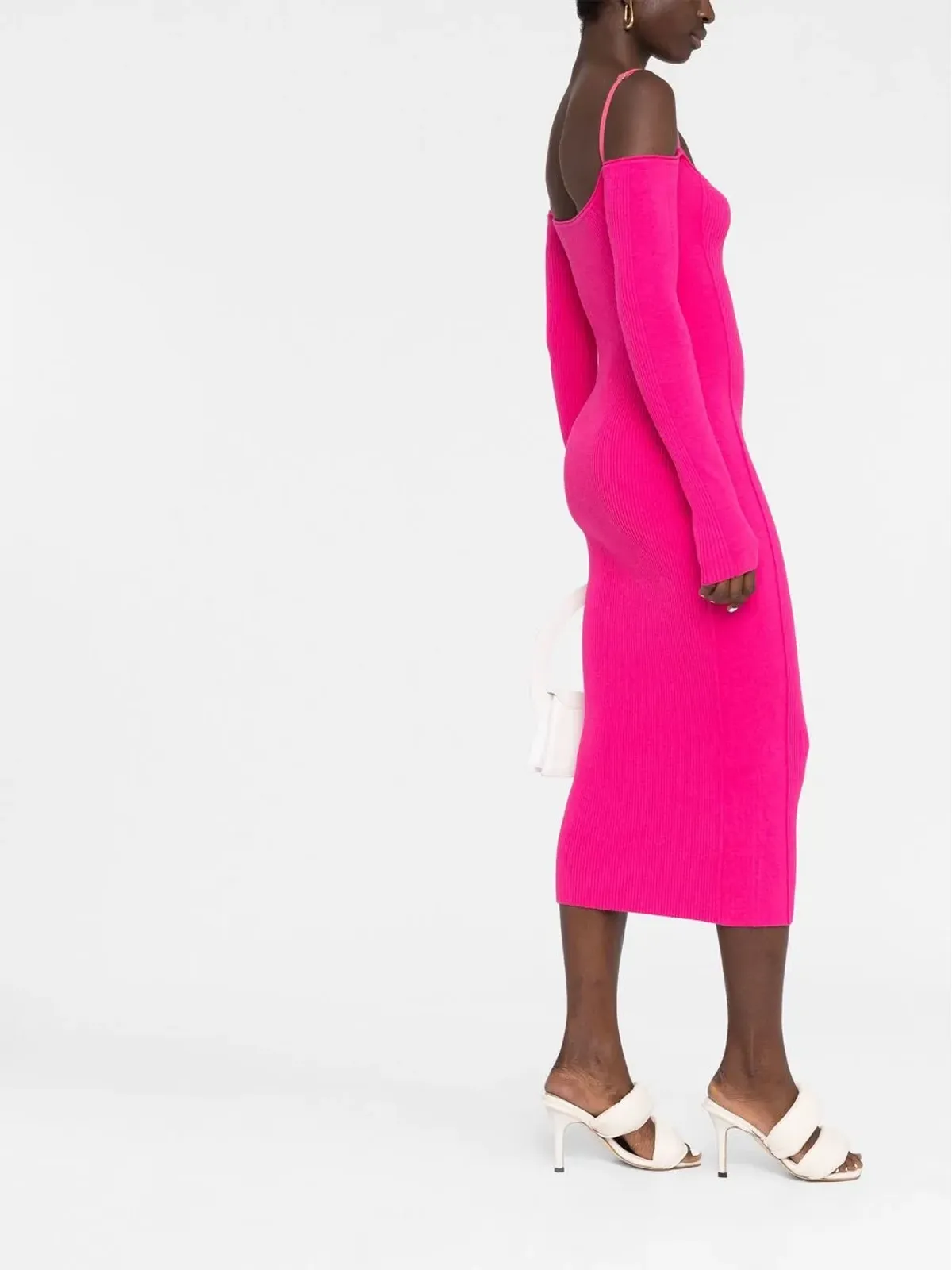 Jacquemus La Robe Sierra リブ編みミディドレス - 画像4