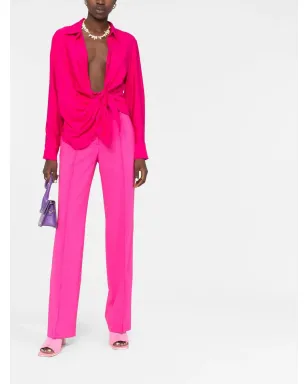 Jacquemus ノットディテール長袖シャツ - ピンク - サムネイル2