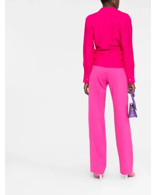 Jacquemus ノットディテール長袖シャツ - ピンク - サムネイル4