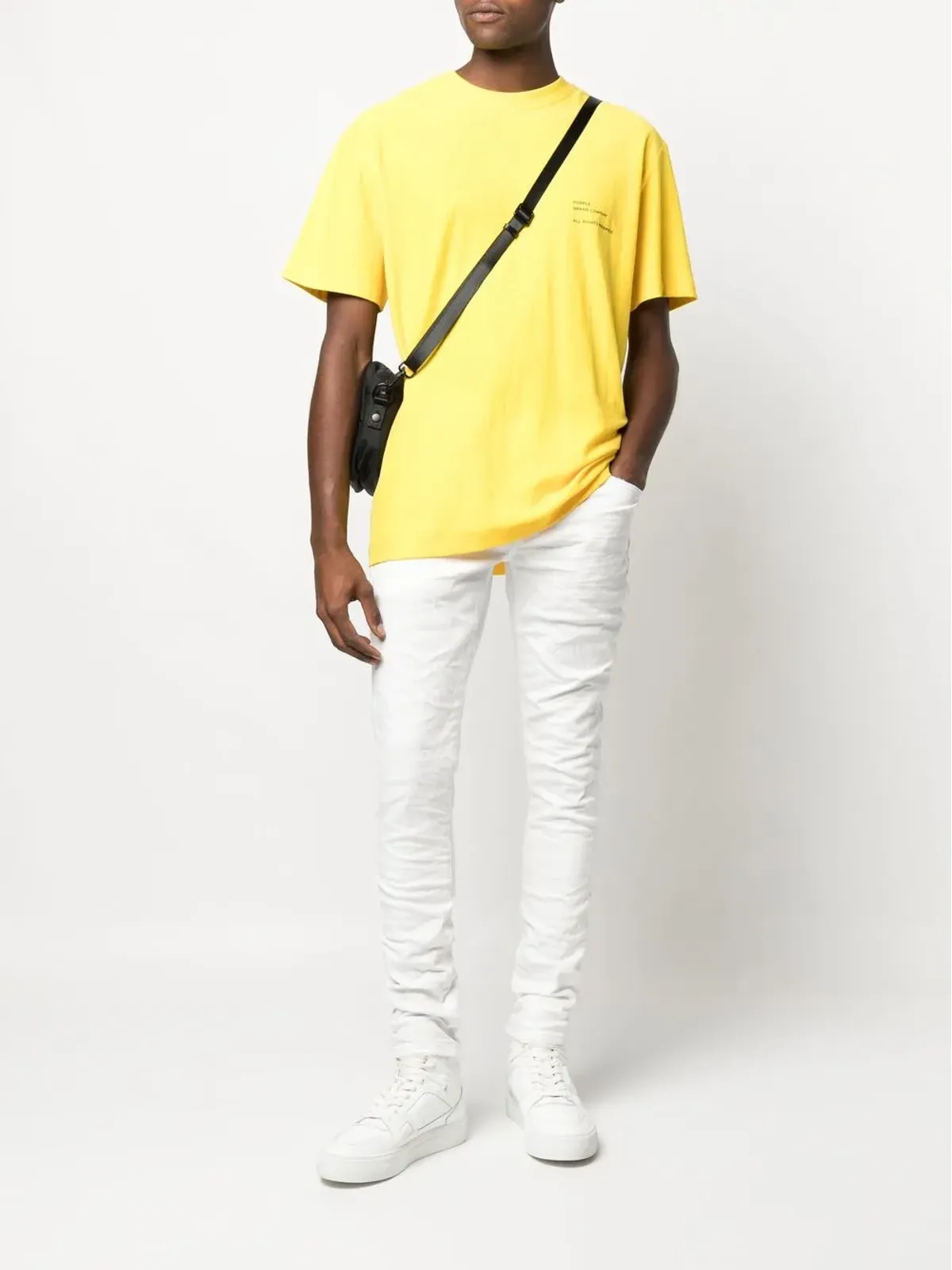 Purple Brand ロゴパッチ・スキニーカットジーンズ - 画像2