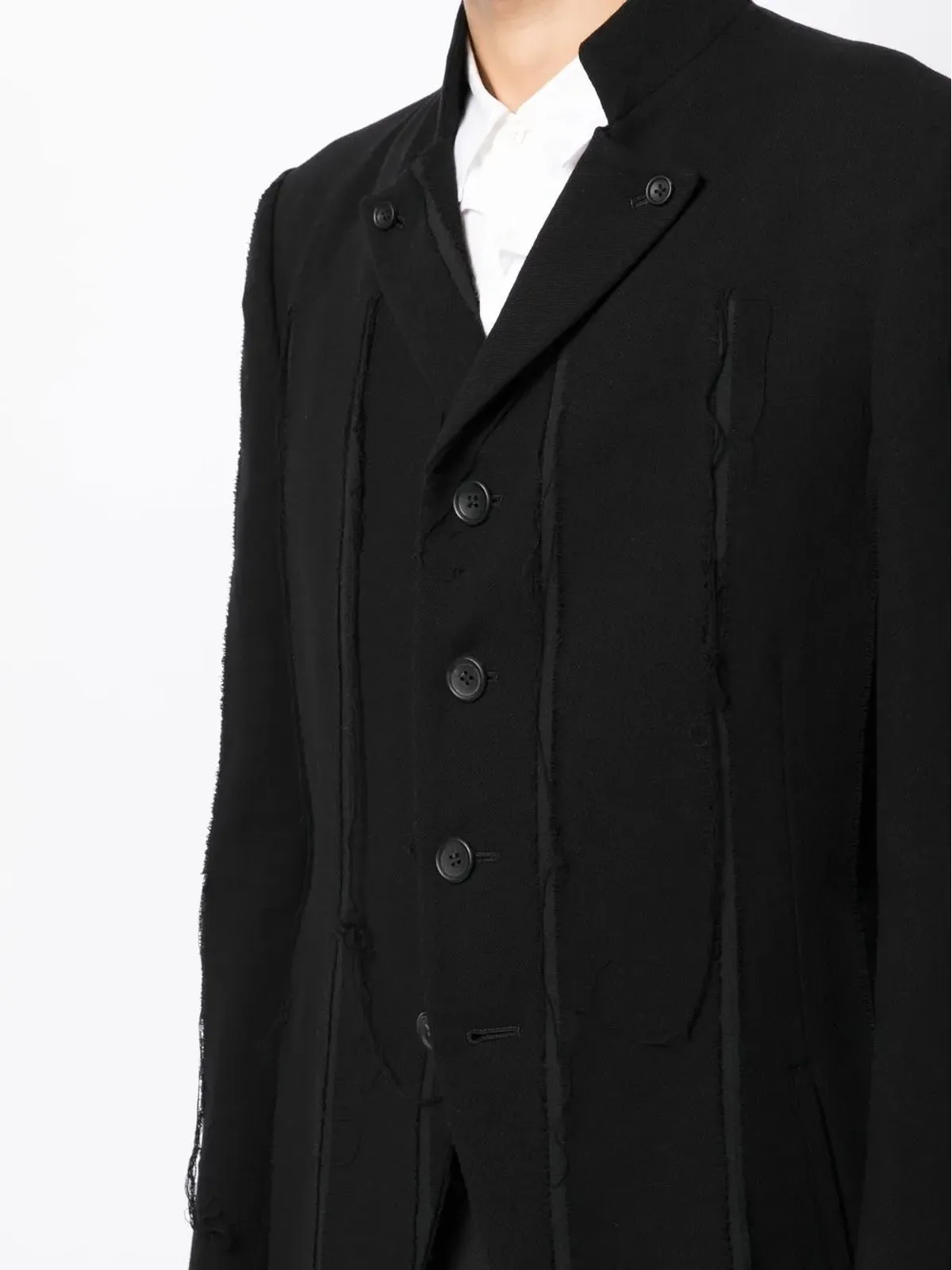 Yohji Yamamoto ボタンアップ長袖ブレザー - 画像5