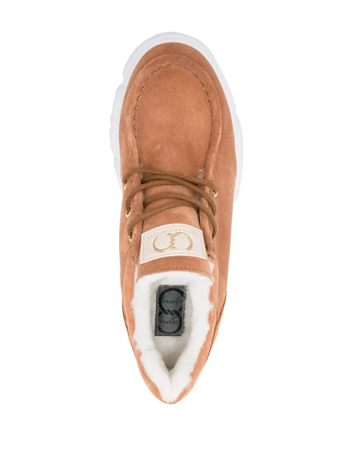 Casadei シェアリングライニング入りミッドトップスニーカー - 画像4