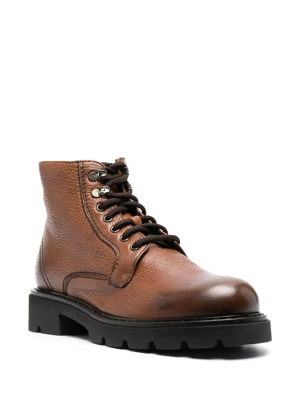 Casadei レースアップ レザー アンクルブーツ - 画像2