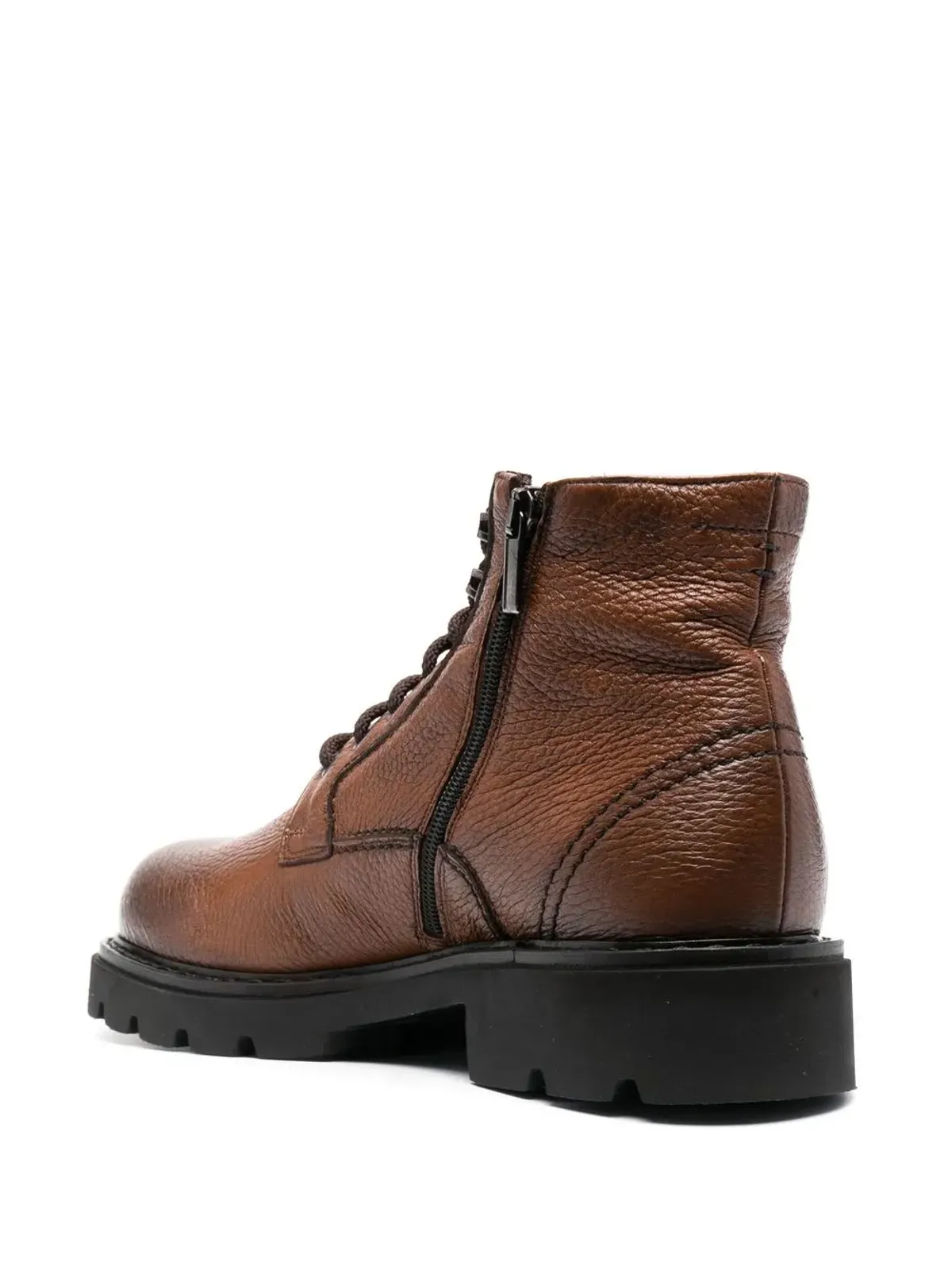 Casadei レースアップ レザー アンクルブーツ - 画像3