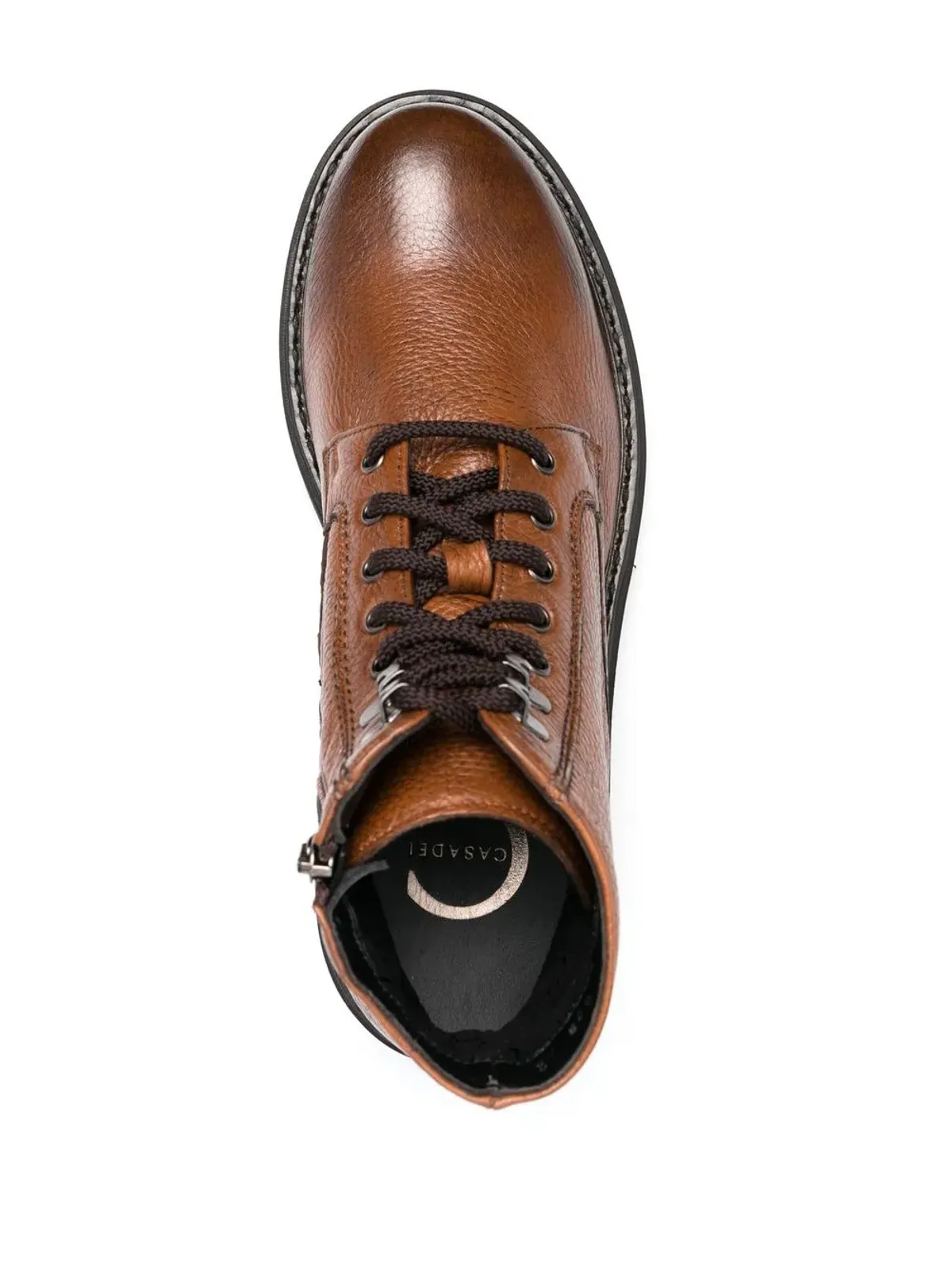 Casadei レースアップ レザー アンクルブーツ - 画像4