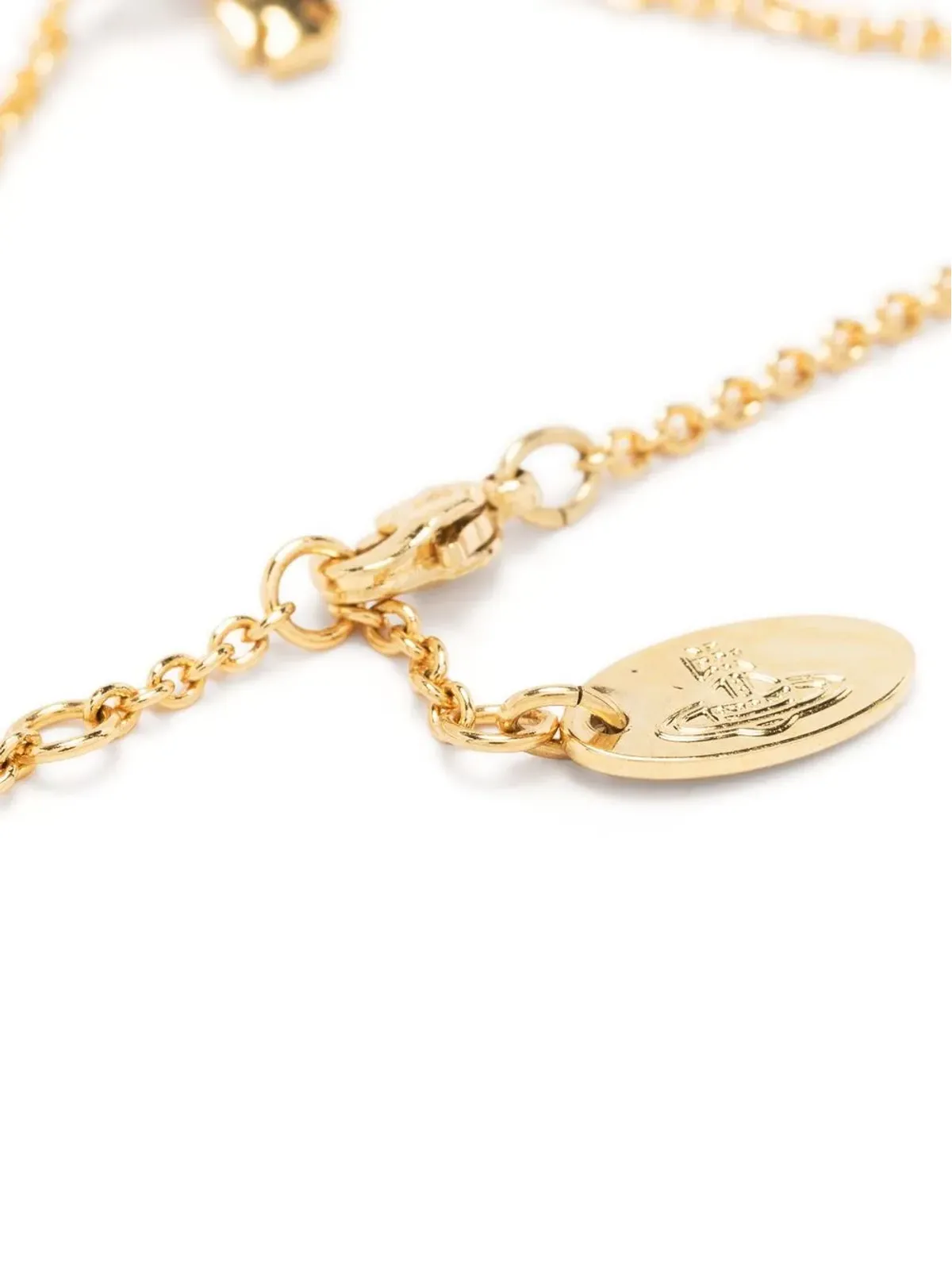 Vivienne Westwood オーブモチーフチェーンブレスレット（ゴールド） - 画像3