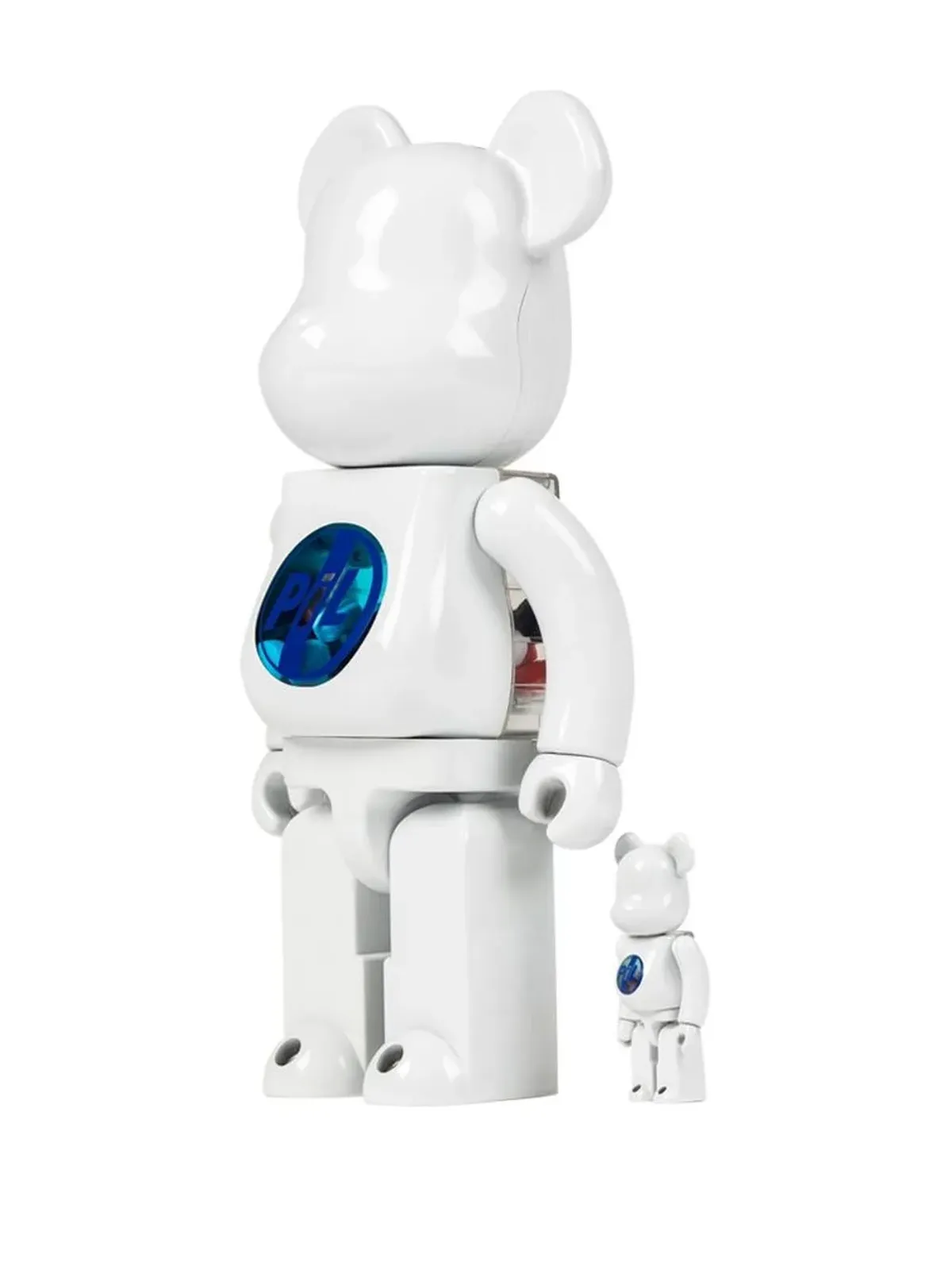 MEDICOM TOY Public Image Limited Chrome BE@RBRICK フィギュアセット（ホワイト） - 画像3