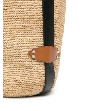 ISABEL MARANT Bayia ラフィア トートバッグ（ベージュ系） - サムネイル5