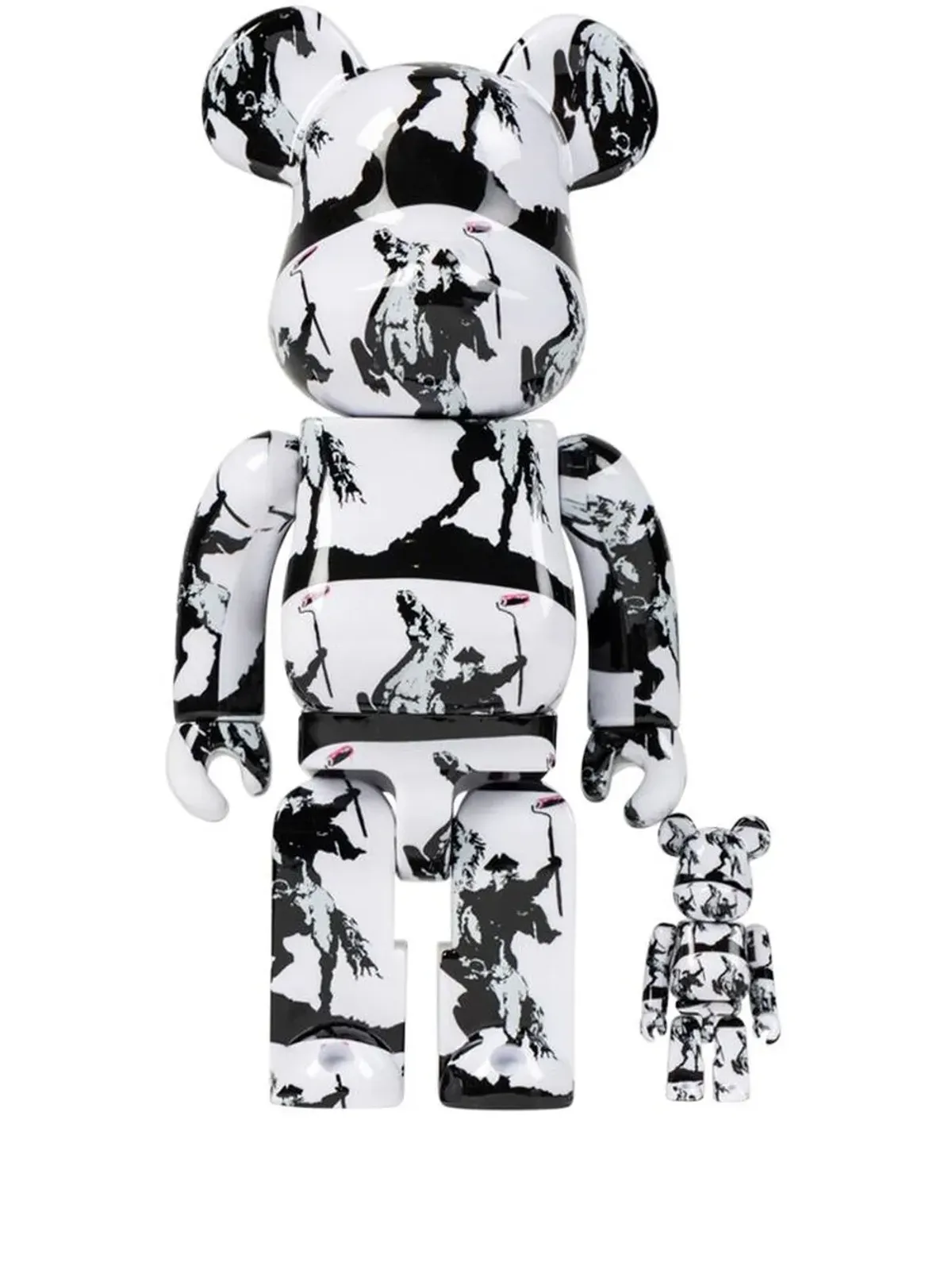 MEDICOM TOY × Brandalism Highwayman BE@RBRICK フィギュアセット - White - 画像1