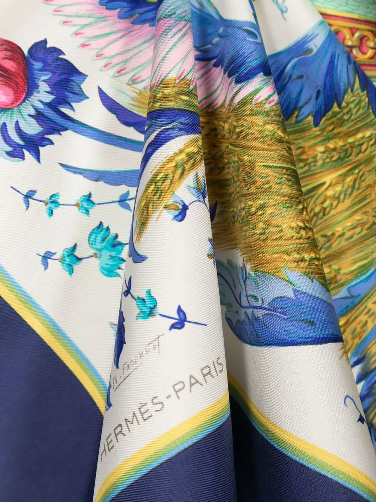 Hermès Pre-Owned セレス シルクスカーフ - 画像3
